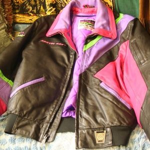Arctic Cat Leather Coat L-XL VTG 80's!!!